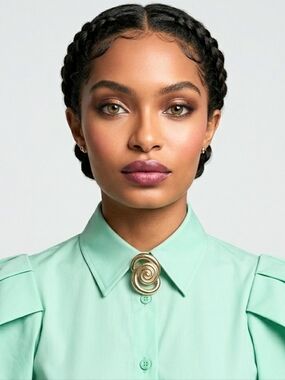 Vintage Gerry's Gold Tone Double Spiral Swirl Brooch 1¼" x2" Medium Sculpted Pin